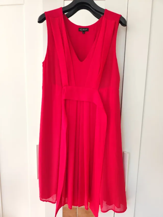 Vestido premamá y lactancia Attesa Rojo Talla S