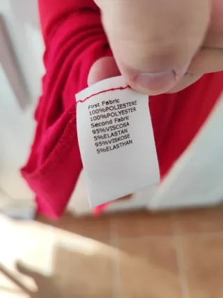 Vestido premamá y lactancia Attesa Rojo Talla S