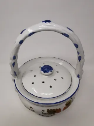 Zuppiera ceramica Deruta decorata