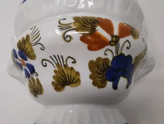 Zuppiera ceramica Deruta decorata