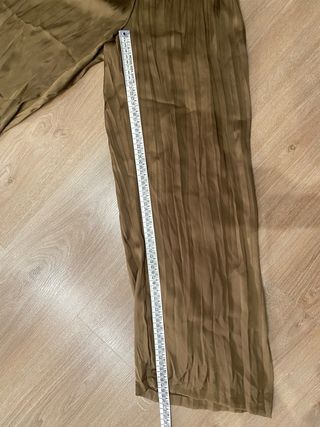 Mono satén Zara M/L color Kaki saten