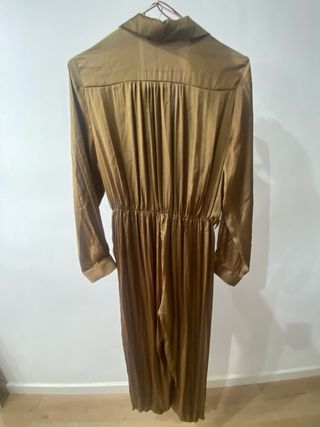 Mono satén Zara M/L color Kaki saten