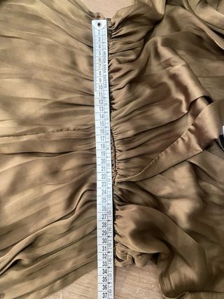 Mono satén Zara M/L color Kaki saten