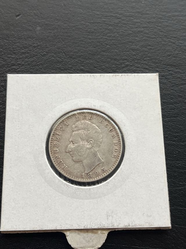 Ecuador 1895 Dos Décimos Sucre Plata