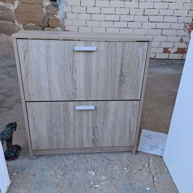 Zapatero 2 Puertas Madera