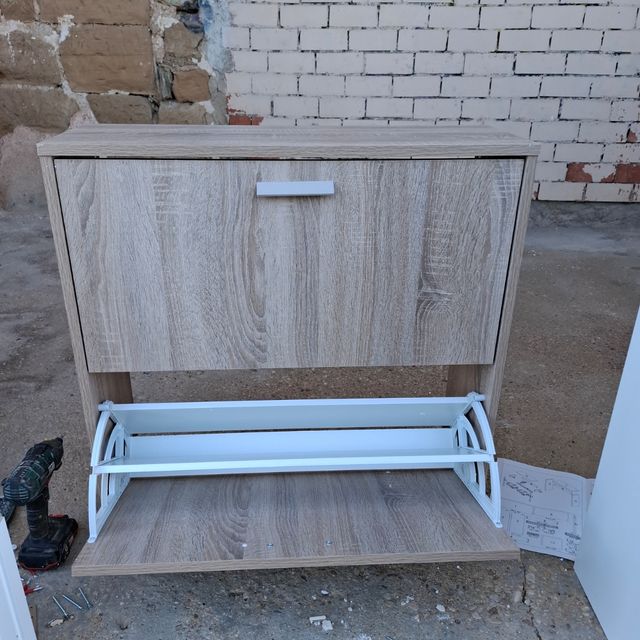 Zapatero 2 Puertas Madera