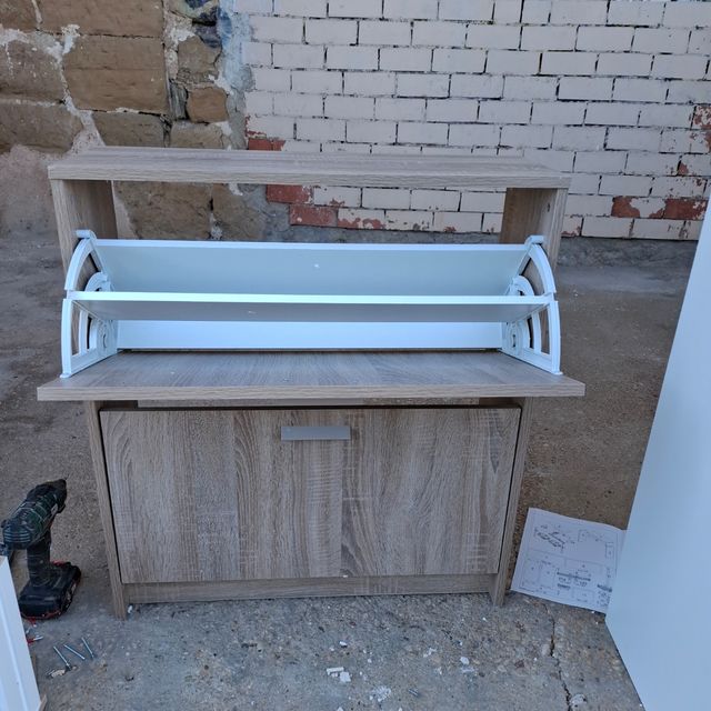 Zapatero 2 Puertas Madera