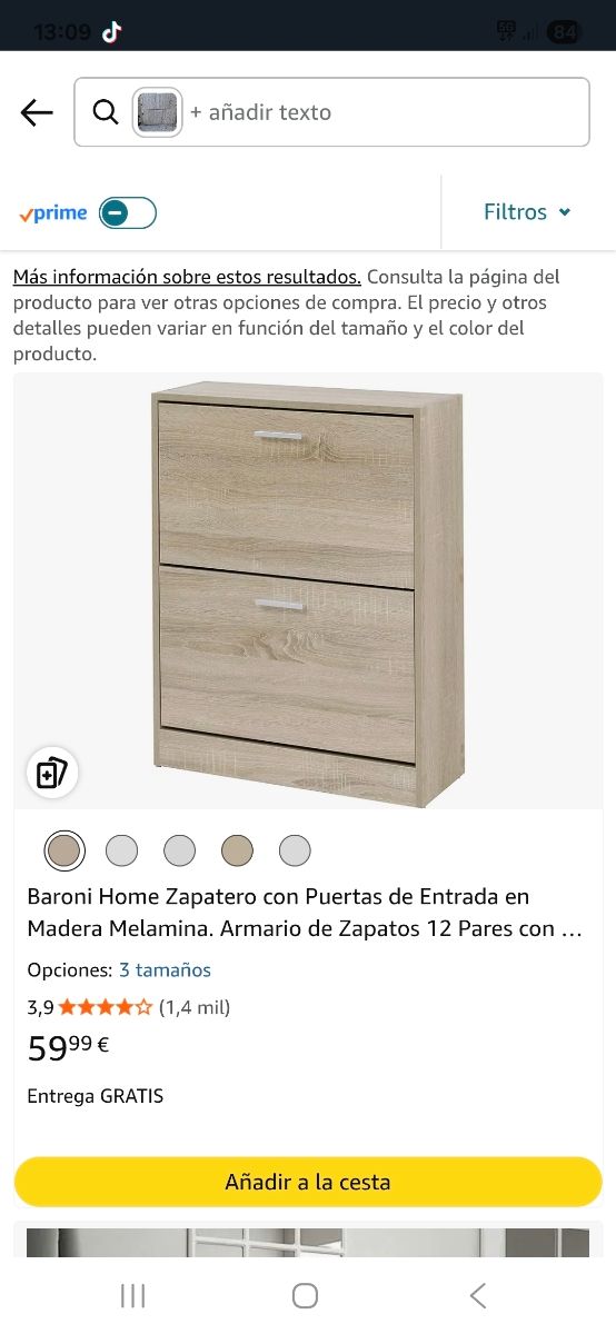 Zapatero 2 Puertas Madera