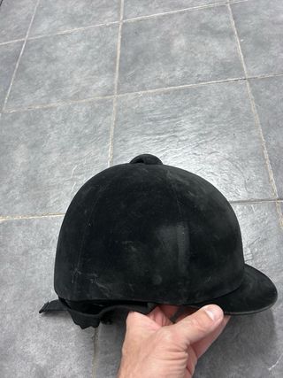 Casco de equitación negro talla 61