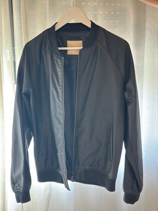 Chaqueta Bomber Negra Talla M