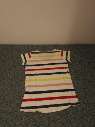 Camiseta de mujer Talla S rayas multicolor