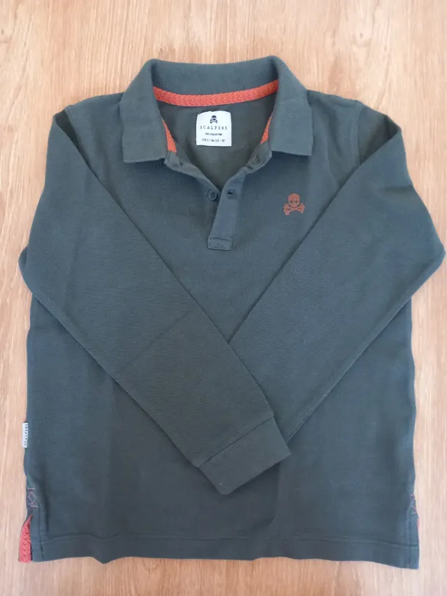 Polo niño Scalpers manga larga