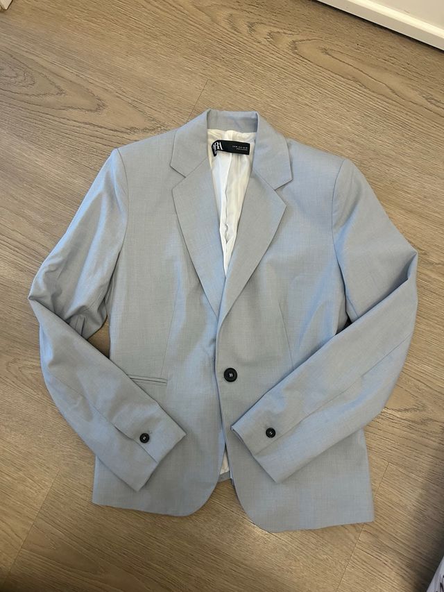 Americana Zara azul mujer