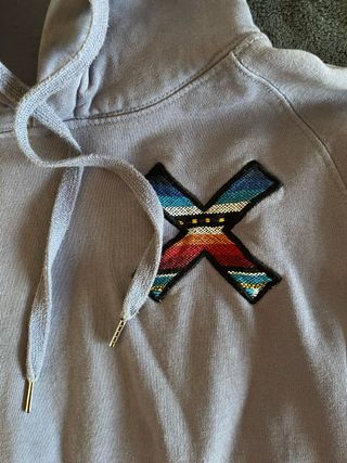 Sudadera Lila Blue Banana con Parche X