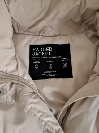 Chaleco acolchado beige talla única