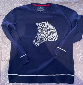 Jersey Valecuatro Mujer Cebra Azul