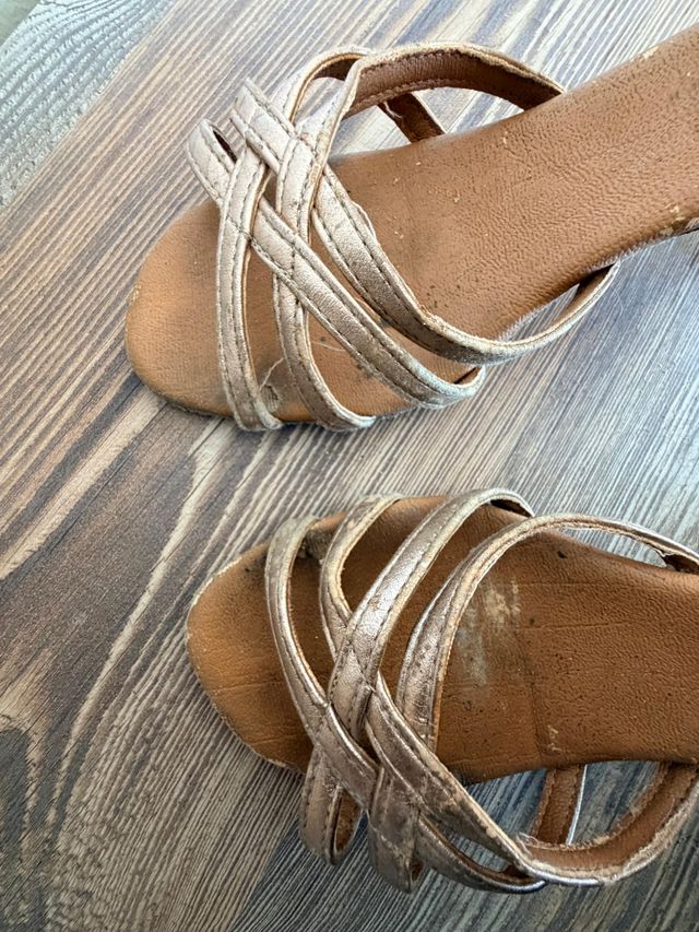 Sandalias de baile doradas – Talla 38