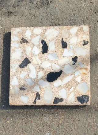 Lote Baldosas Terrazo/Mármol Exterior 40x40x3 cm.