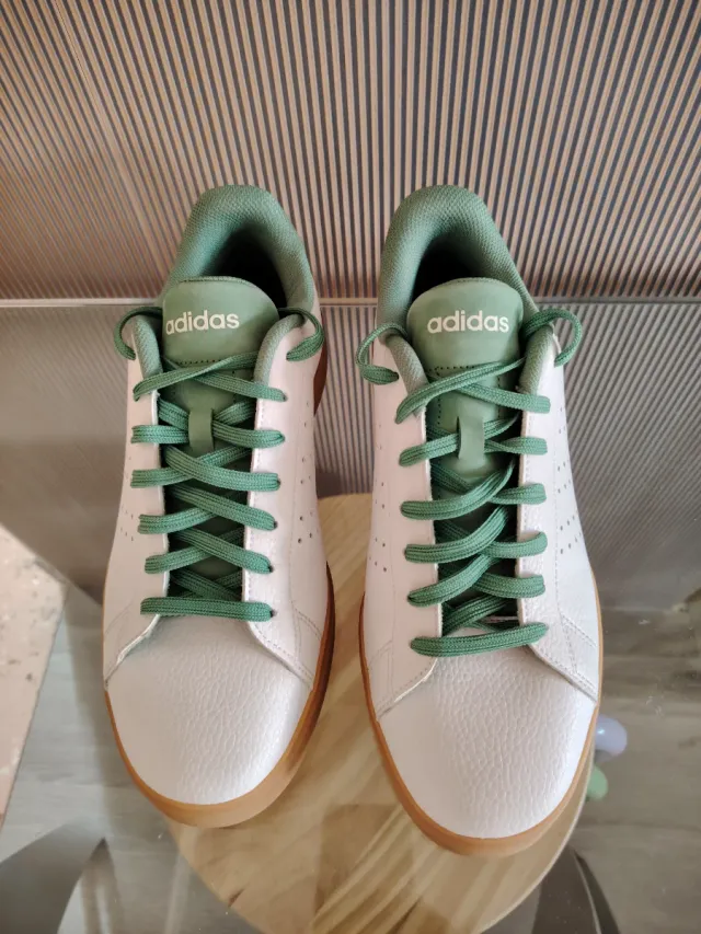 Zapatillas Adidas Advantage 2.0 Blancas y Verdes