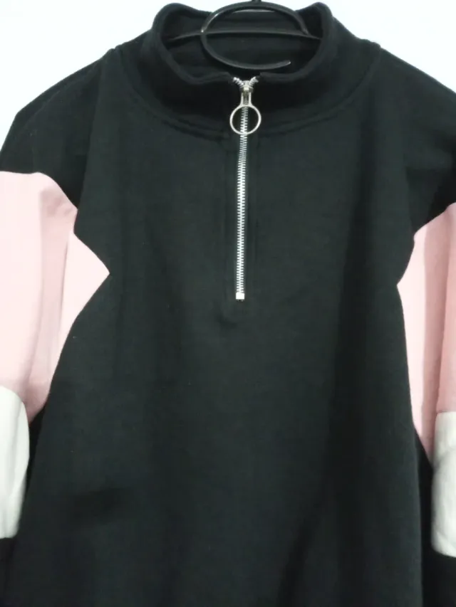 Sudadera Pull&Bear cremallera color block