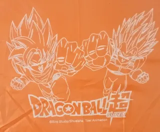 PARAGUAS NARANJAS COMPACTOS DE DRAGON BALL SUPER
