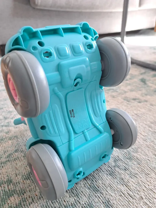 Cochecito de juguete rosa y azul