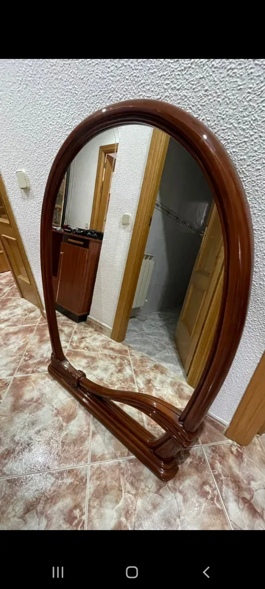 Espejo de pared vintage madera