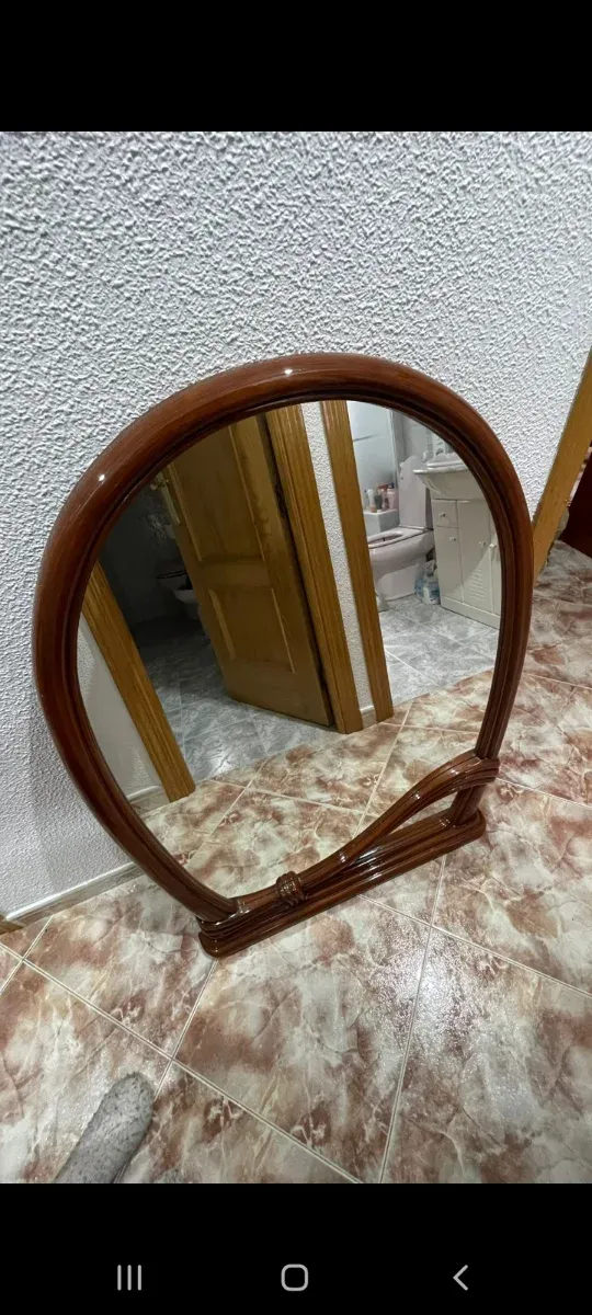 Espejo de pared vintage madera