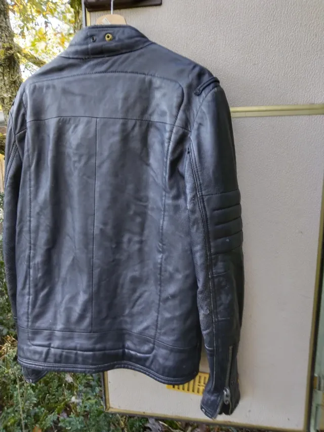 Cazadora Piel G-Star RAW Negra