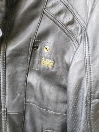 Cazadora Piel G-Star RAW Negra