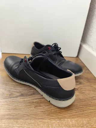 Zapatos Notton Negro y Beige