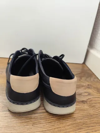 Zapatos Notton Negro y Beige