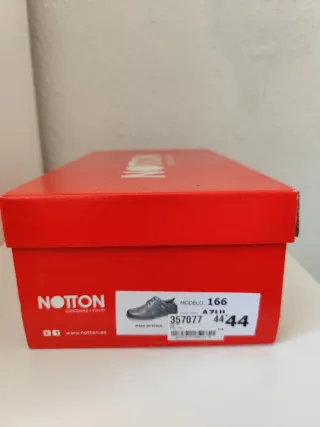 Zapatos Notton Negro y Beige