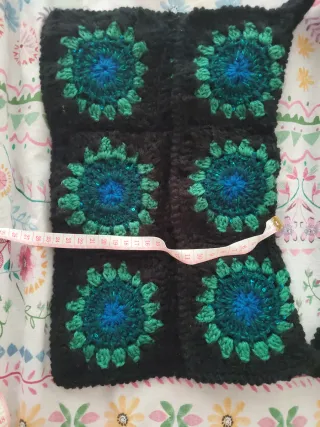 Bolso de ganchillo con flores