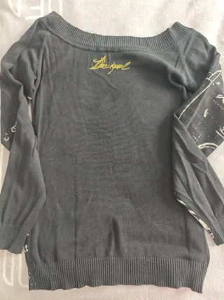 Jersey Desigual Negro con Estampado