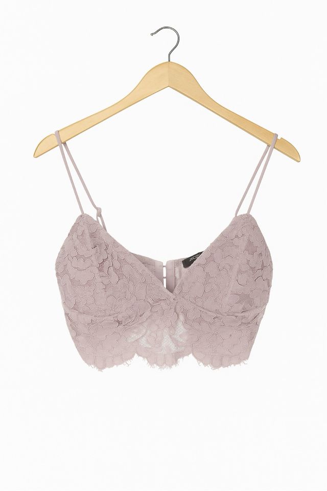 Top encaje lila tirantes