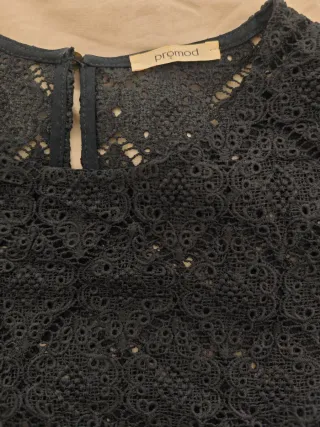 Camiseta encaje azul