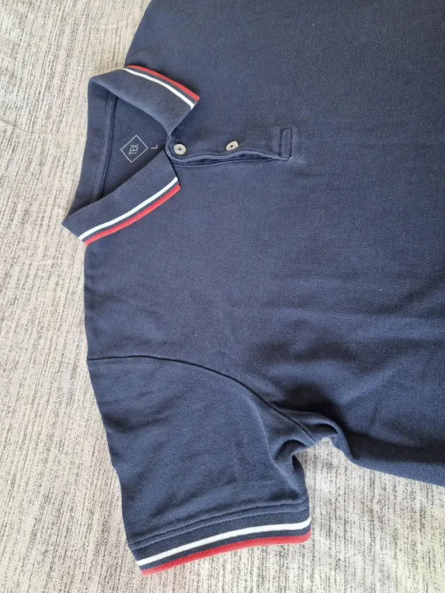 Polo TEX azul talla L