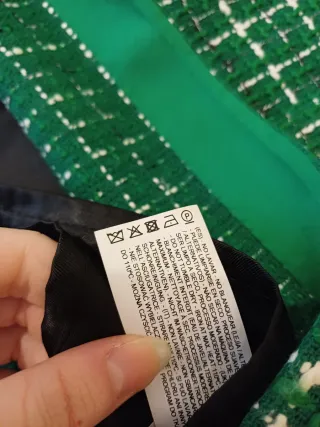 Minifalda Sfera cuadros verde