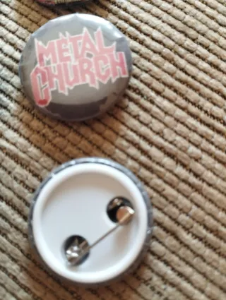 Lote 15 Chapas Heavy Rock Varias Bandas