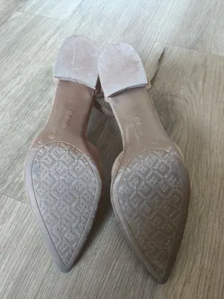 Zapatos Refresh tacón cómodos beige