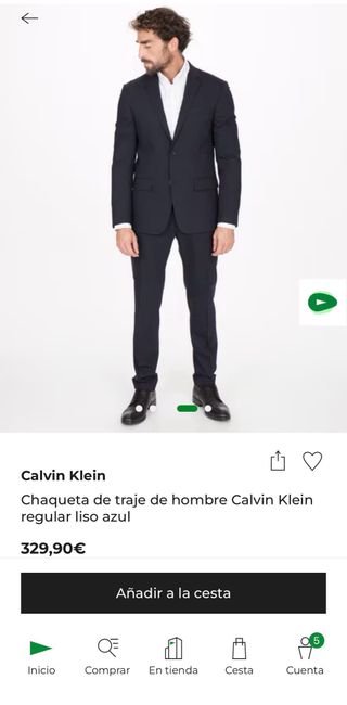 Traje Calvin Klein