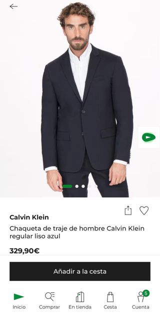 Traje Calvin Klein