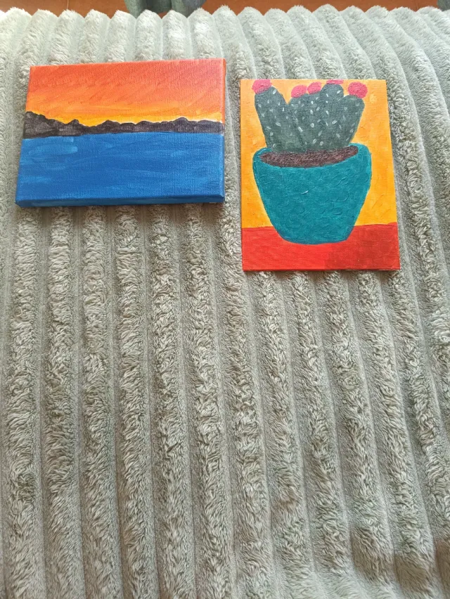 Quadretti dipinti acrilico 25x20cm