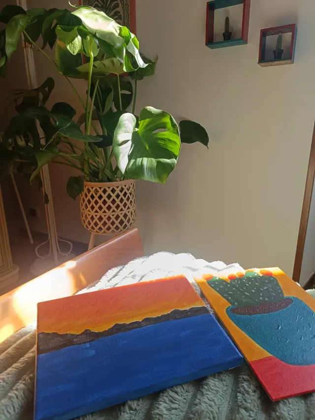 Quadretti dipinti acrilico 25x20cm