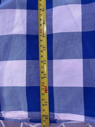 Camisa El Ganso Mujer Cuadros Azul y Blanco