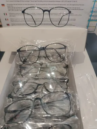 Gafas de pasta negras con cristal sin graduacion