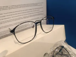 Gafas de pasta negras con cristal sin graduacion