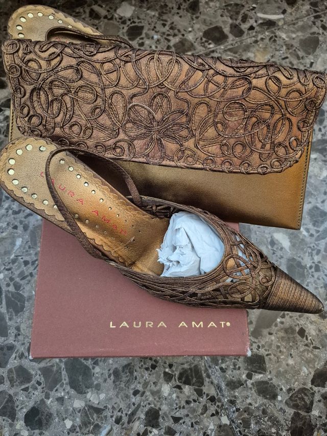 Zapatos y bolso de vestir Laura Amat