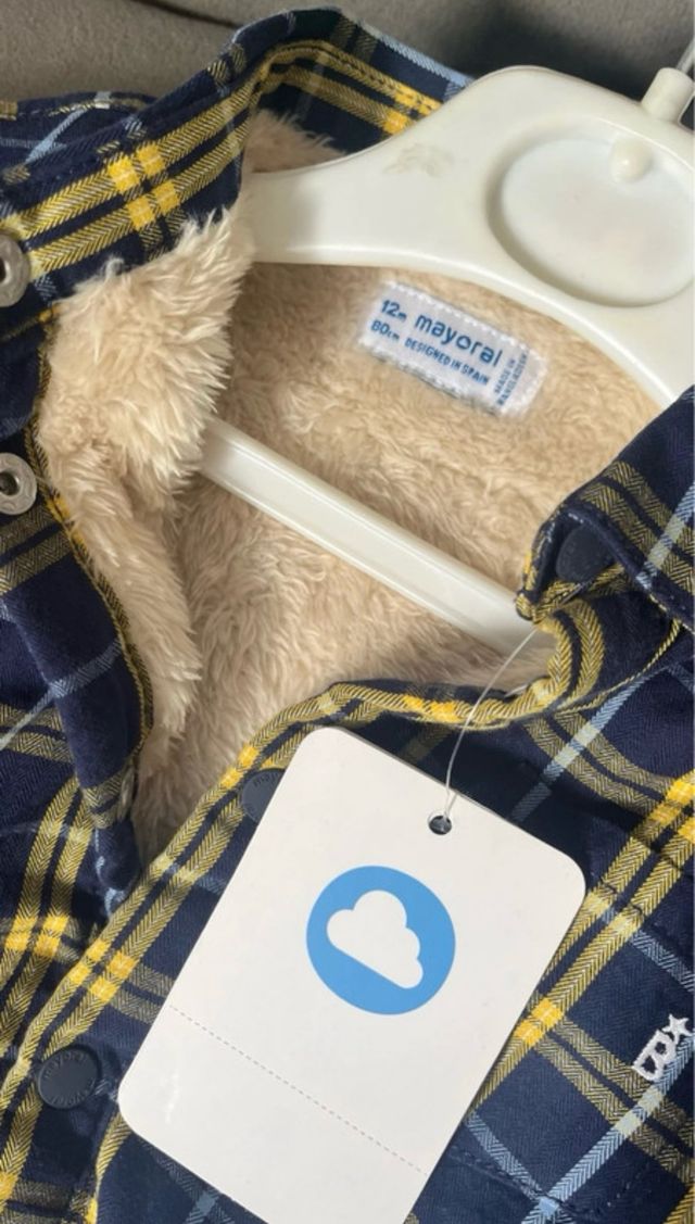 Camisa de cuadros Mayoral con borrego